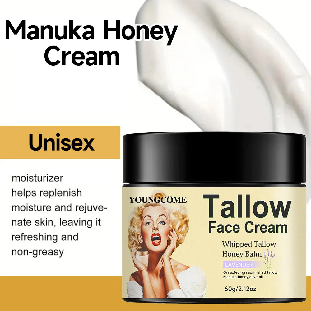 100% Grass Fed Whipped Vanilla Beef Tallow Moisturizer